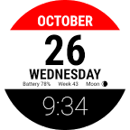 Tear-off Calendar - Watch Face