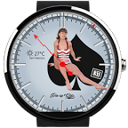 Pin-up Girl Watch Face